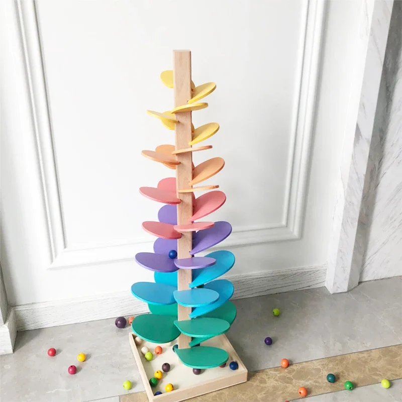 Stepping Stone Foam - Wooden Rainbow Music Tree Ball Track