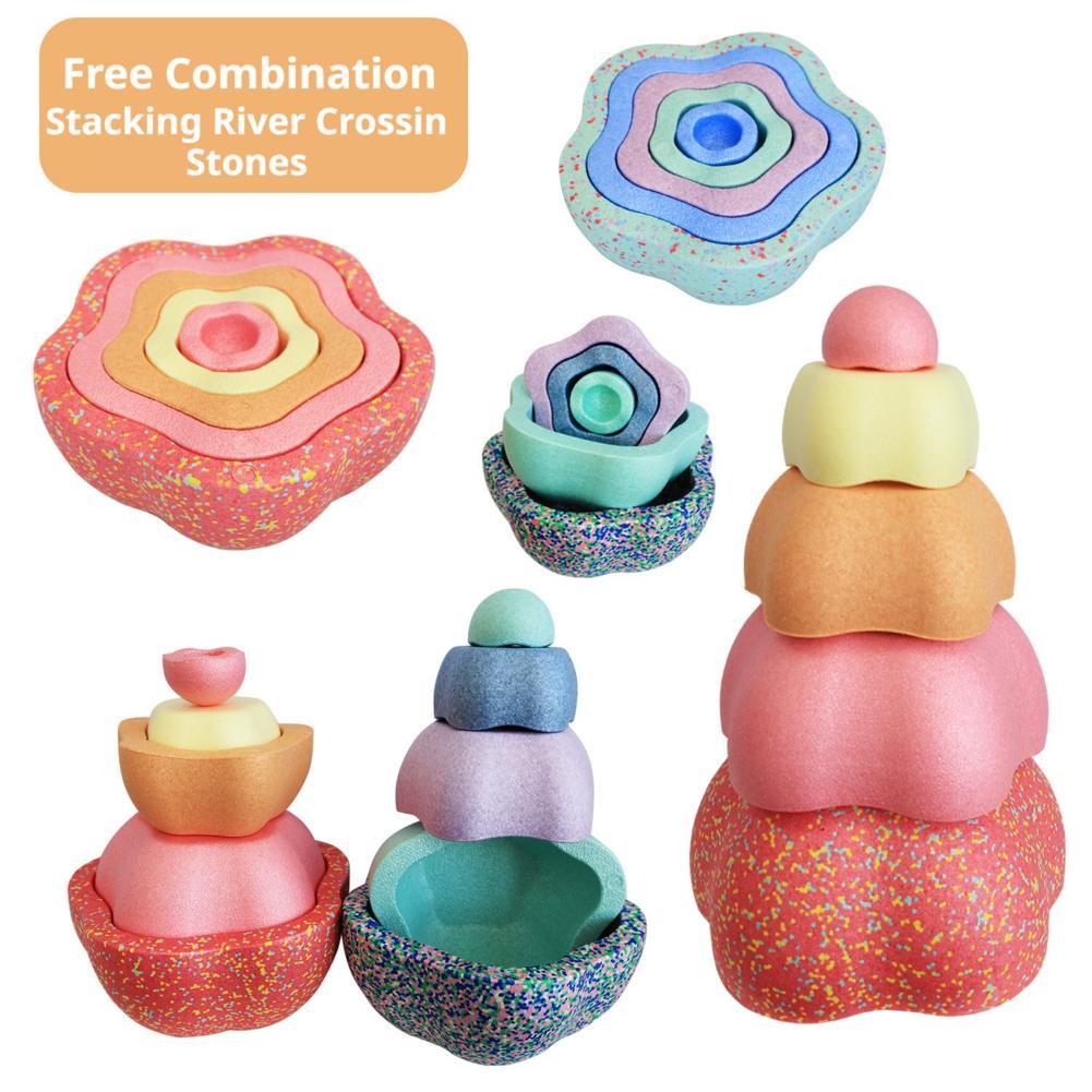 Stepping Stone Foam - Flower Stepping Stones for Kids Non-Slip