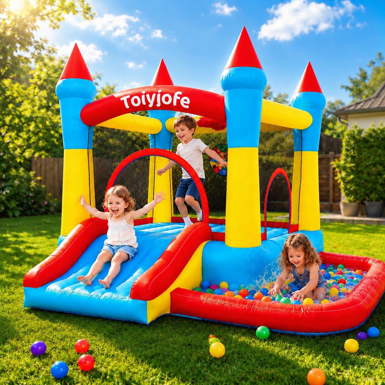 Bounce House for Kids 3-6, Tod - Kids Outdoor Jump House recension och pris