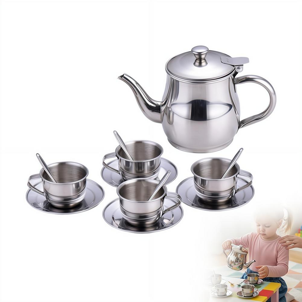 Kids Stainless Steel Tea Set T - Kids Outdoor Dining Set recension och pris