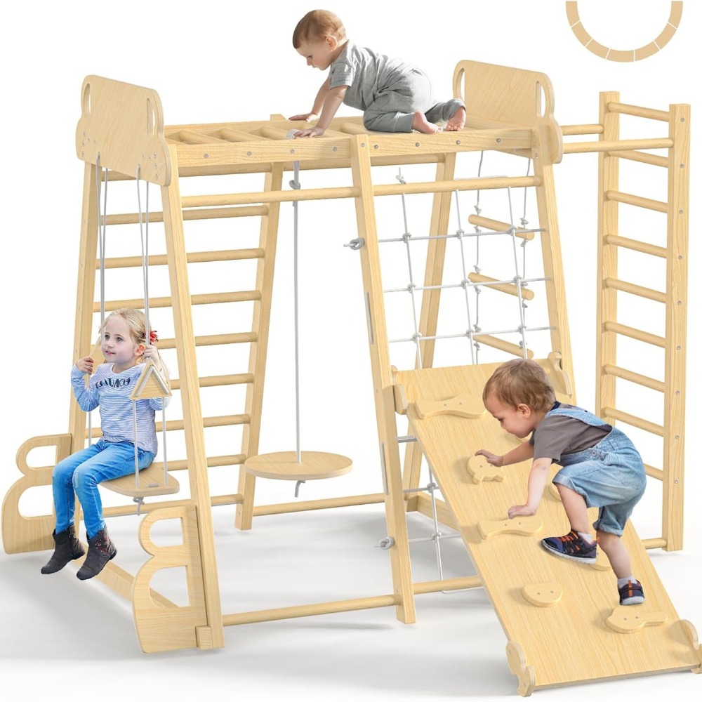 Indoor Jungle Gym 9-in-1 Playg - Kids Outdoor Gym recension och pris