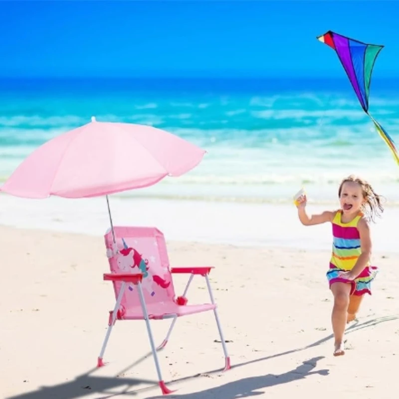 Kids Folding Chair with Sun Um - Kids Outdoor Umbrella Chair recension och pris