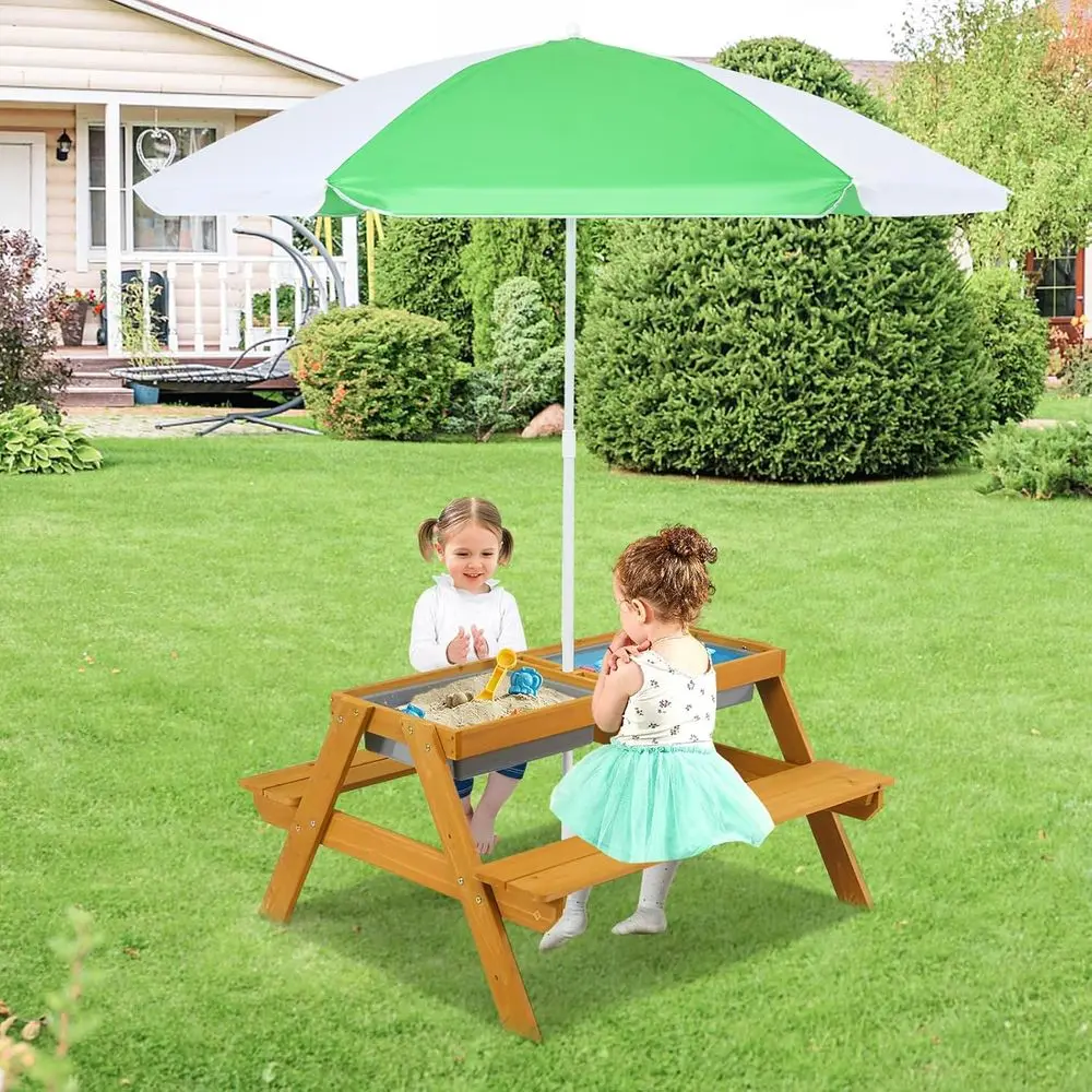 3-in-1 Height-Adjustable Umbre - Kids Outdoor Garden Set recension och pris