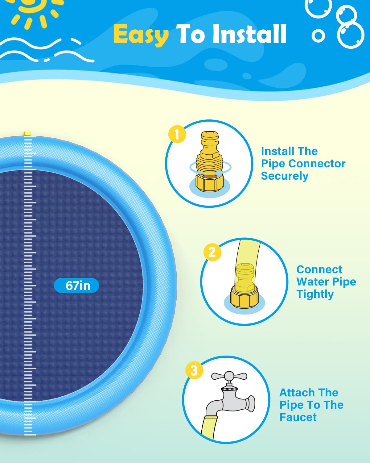 Dog Splash Pad Thick Sprinkler - Kids Outdoor Lounge recension och pris