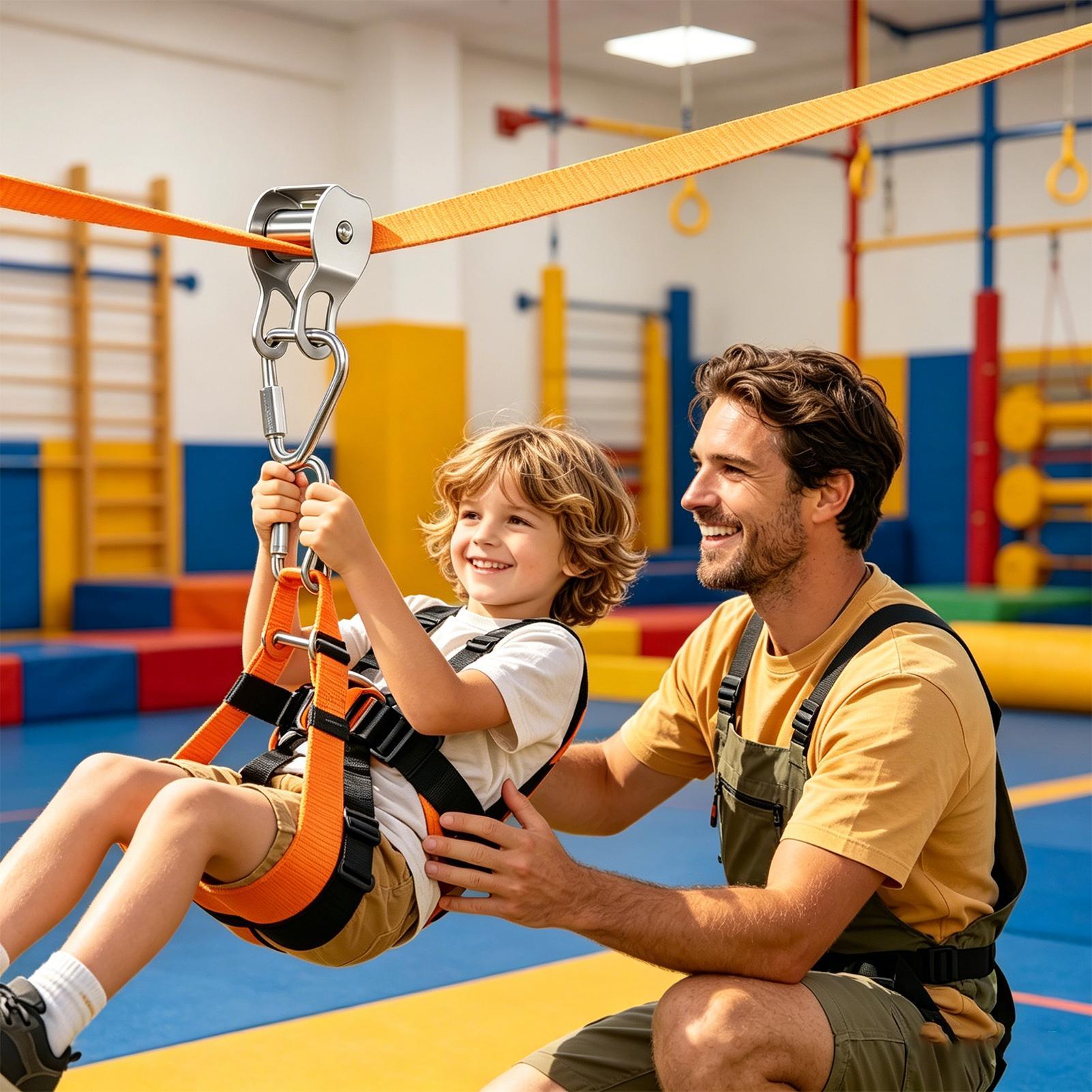 Zip Line for Kids Balance Fun  - Kids Outdoor Zipline recension och pris