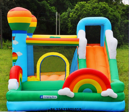 Kids Inflatable Castle with Sl - Kids Outdoor Jump House recension och pris