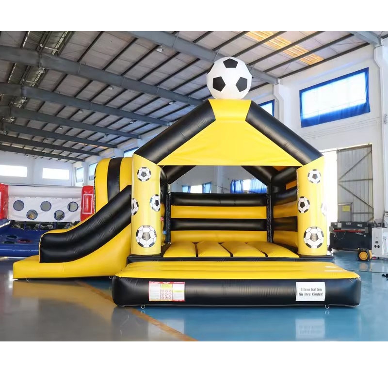 Black Yellow Football Theme In - Kids Outdoor Jump House recension och pris