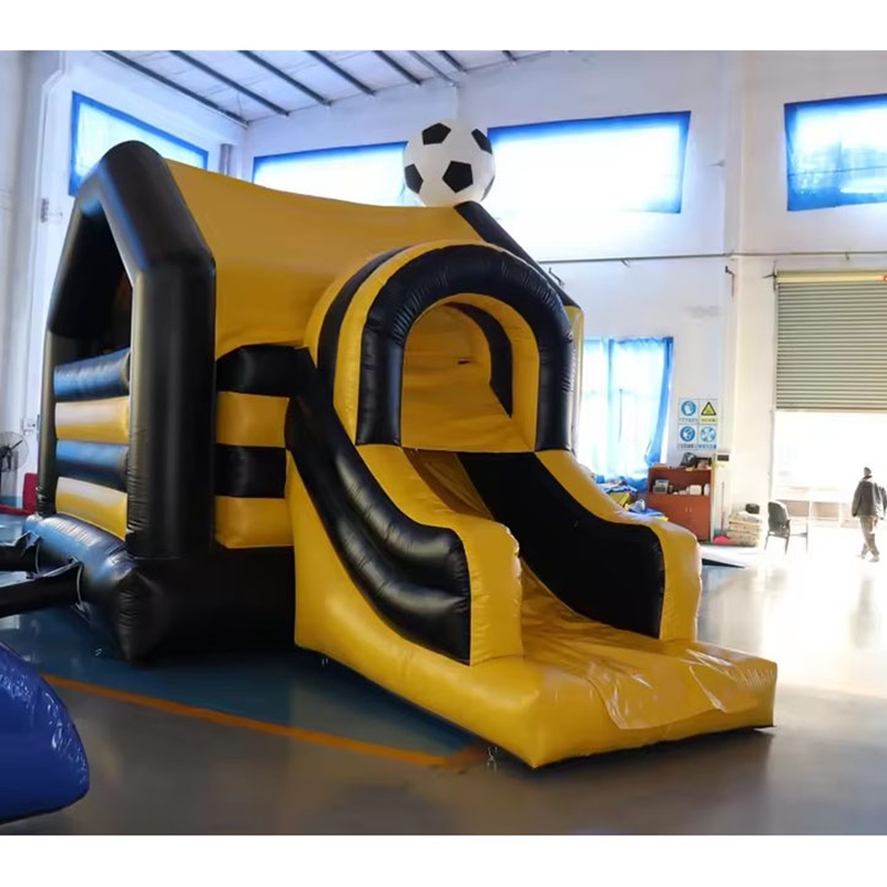 Black Yellow Football Theme In - Kids Outdoor Jump House recension och pris