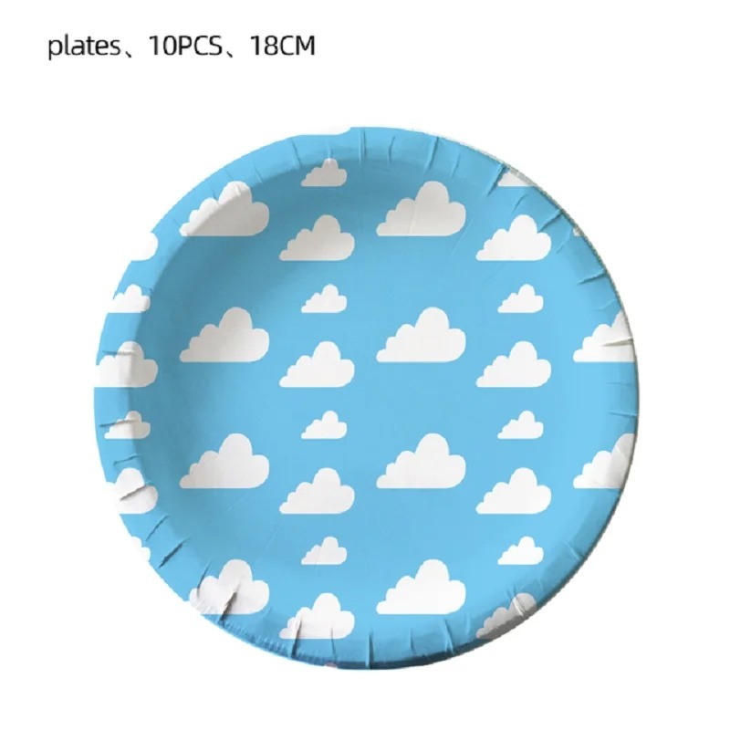 Toy Theme Party Blue Sky White - Kids Outdoor Dining Set recension och pris