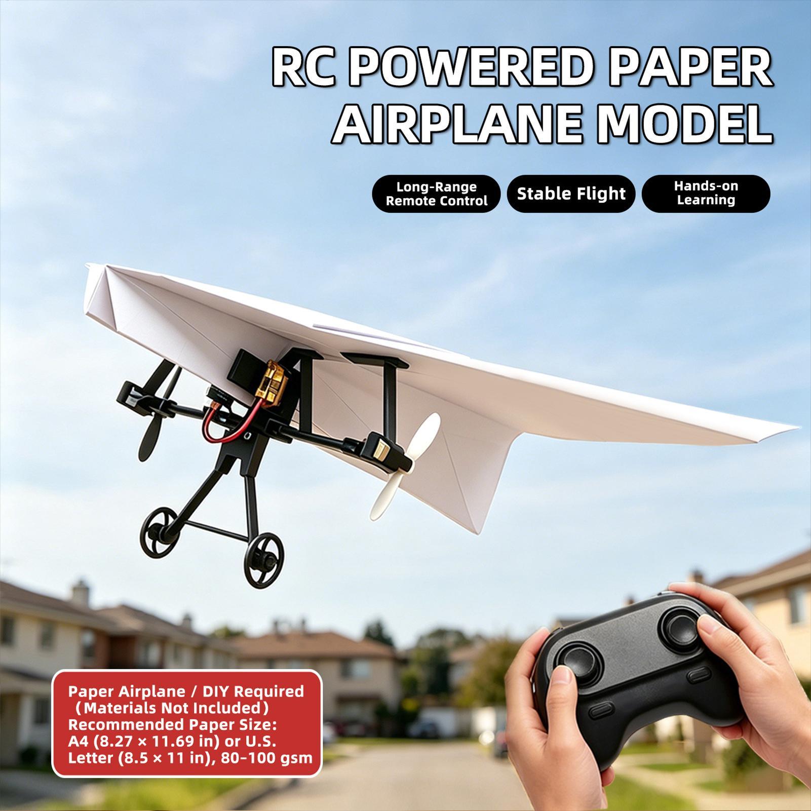 DIY RC Paper Airplane Kit Plan - Kids Outdoor Fun recension och pris