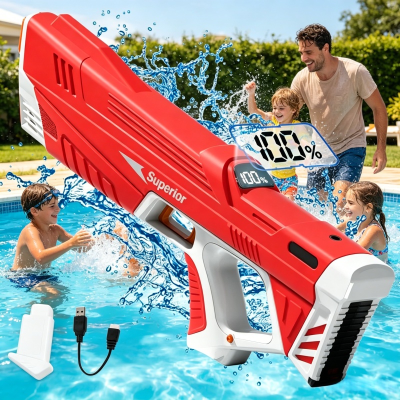 Electric Continuous Shooting W - Water Gun Soaker recension och pris