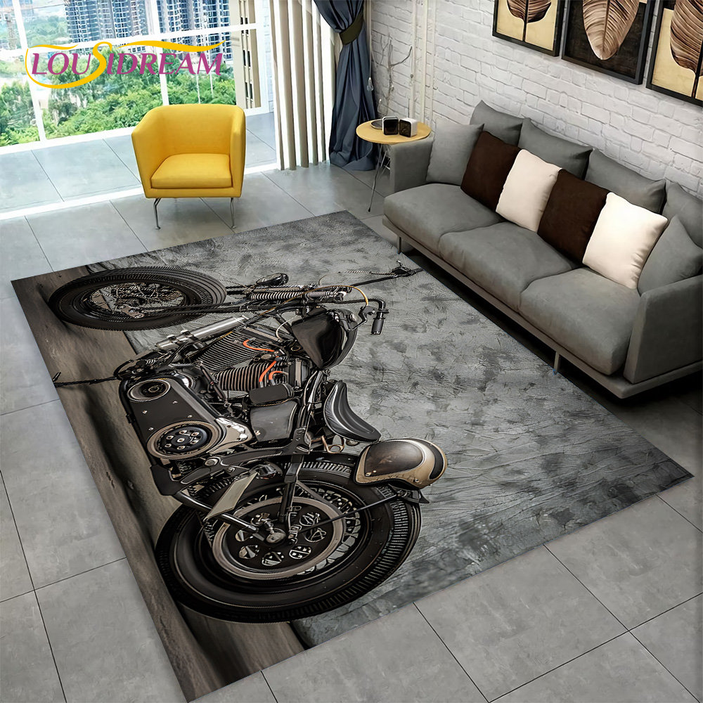 3D Retro Vintage Motorcycle Ar - Kids Outdoor Lounge recension och pris