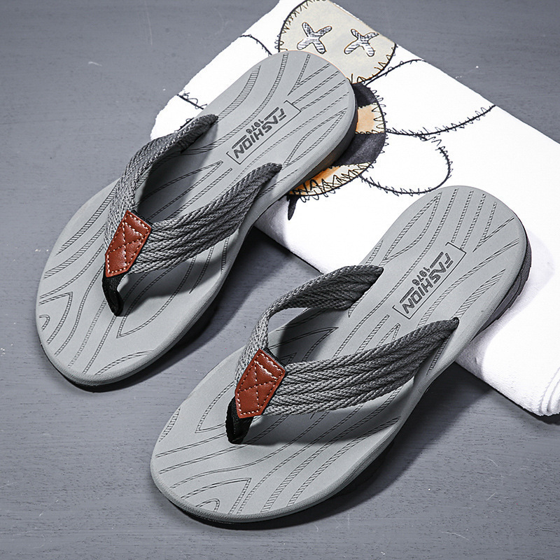 Men's Woven Striped Flip-flops - Kids Outdoor Equipment recension och pris