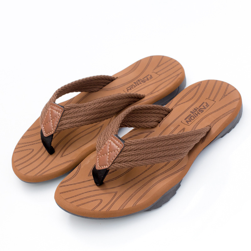 Men's Woven Striped Flip-flops - Kids Outdoor Equipment recension och pris