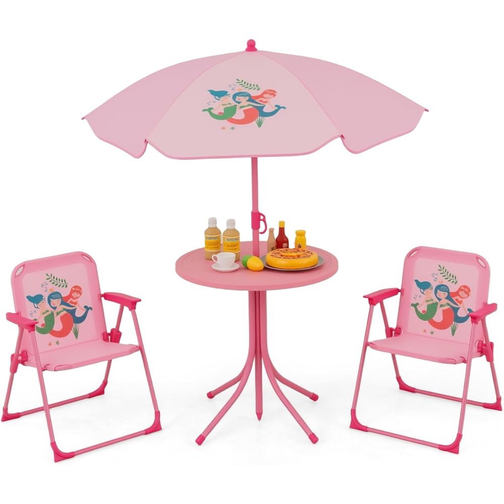 Kids Picnic Table, Kids Outdoo - Kids Outdoor Umbrella Chair recension och pris