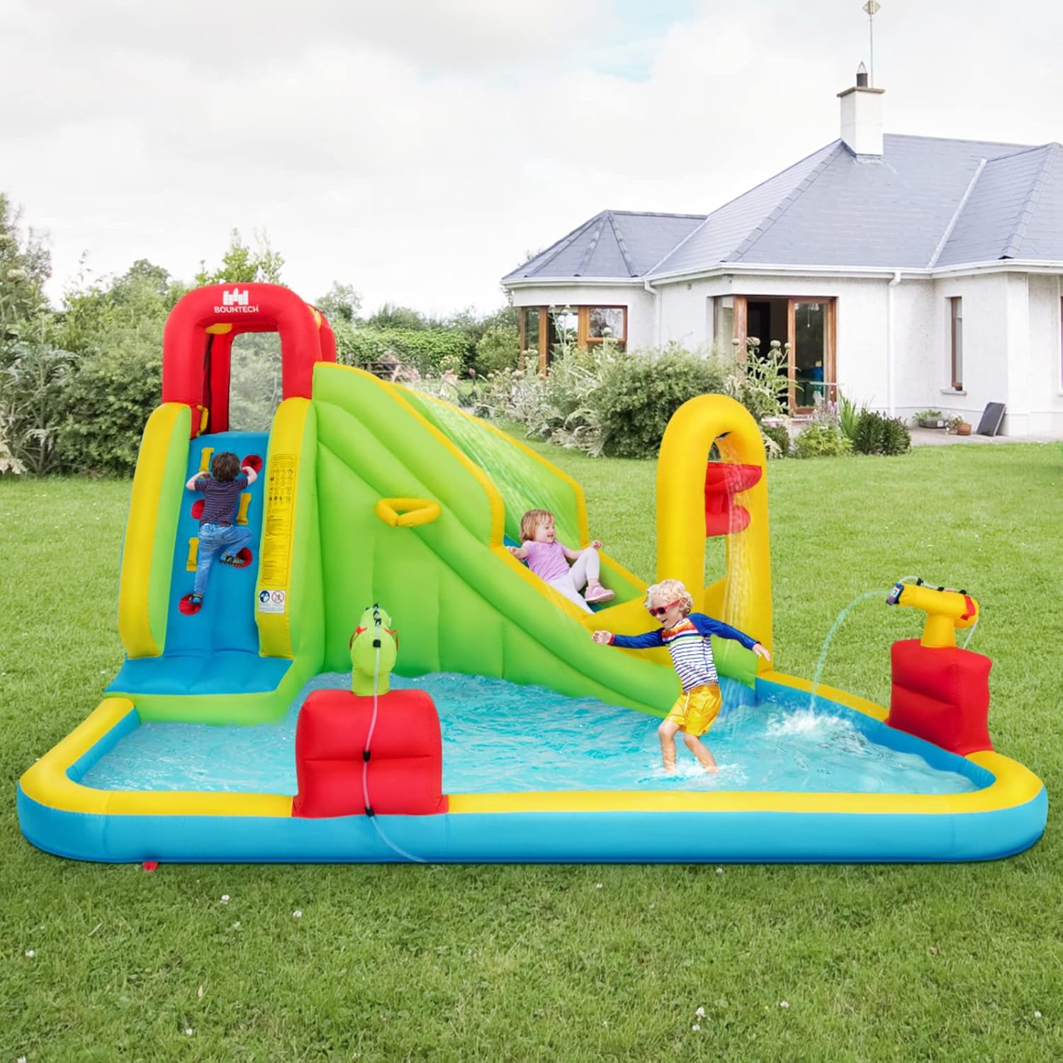 Mega Inflatable Water Park Bou - Kids Outdoor Fun recension och pris