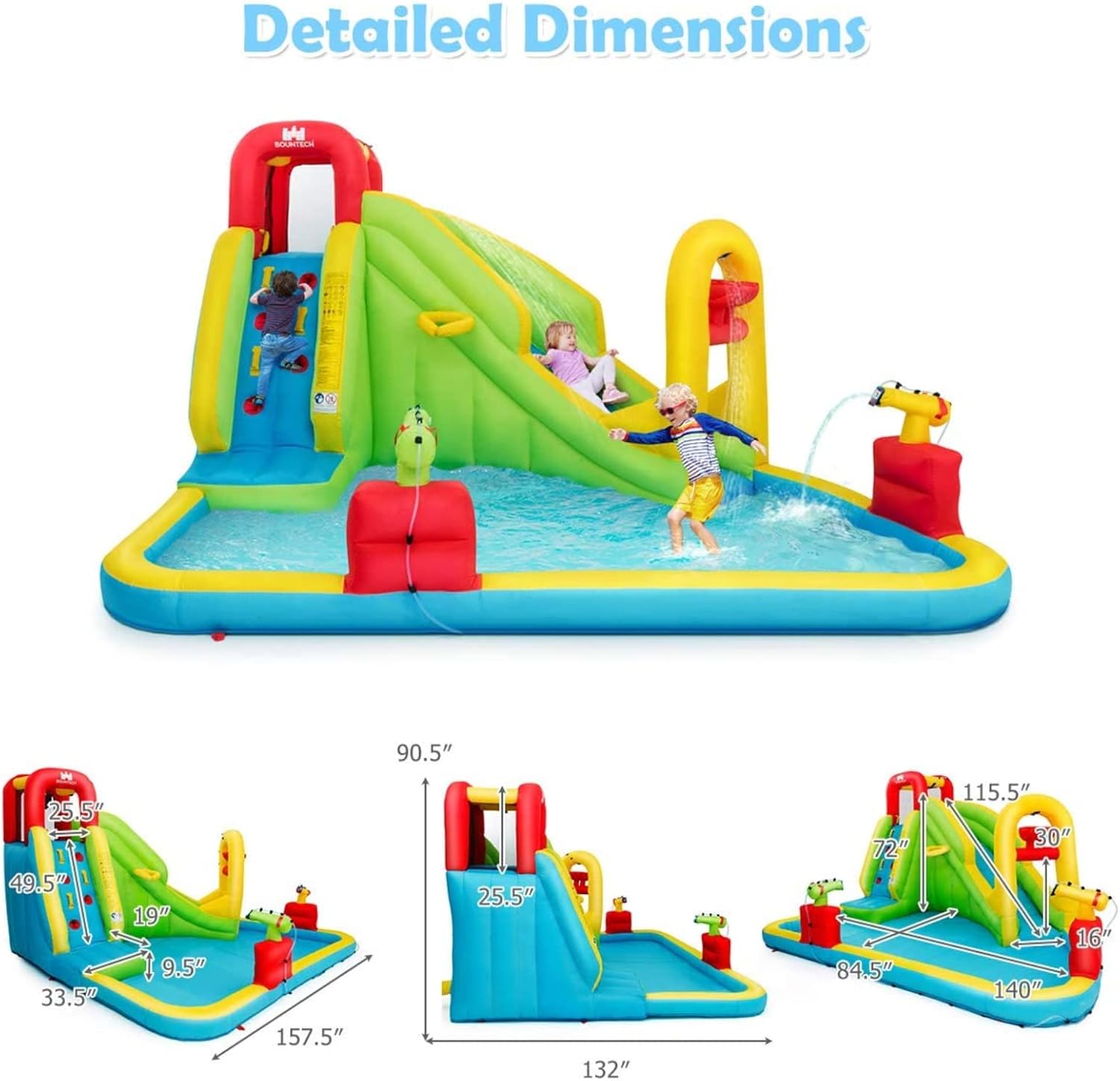 Mega Inflatable Water Park Bou - Kids Outdoor Fun recension och pris