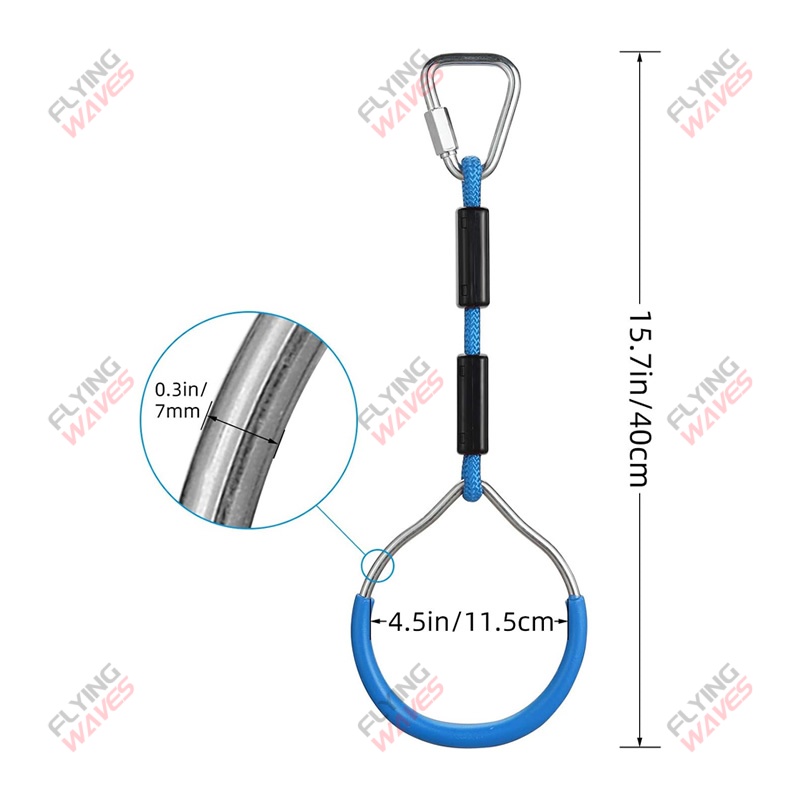 Kids Hanging GYM Ring Swing Cl - Kids Outdoor Gym recension och pris