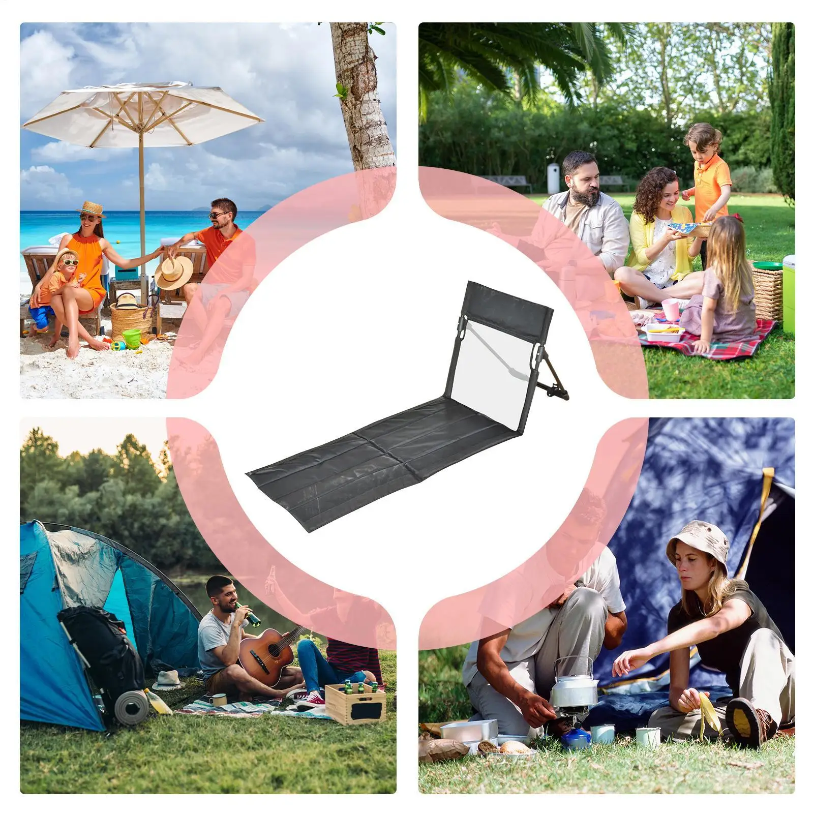 Lounge Beach Chair Folding Poo - Kids Outdoor Lounge Furniture recension och pris