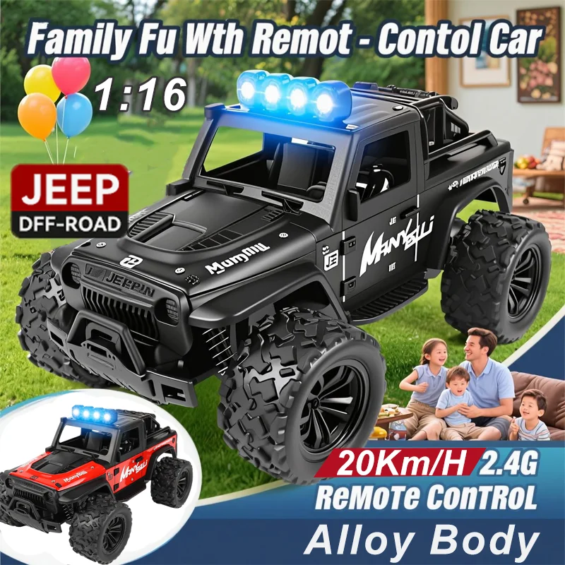 New Alloy JEEP Racing 1:16 Sca - Kids Outdoor Jeep recension och pris