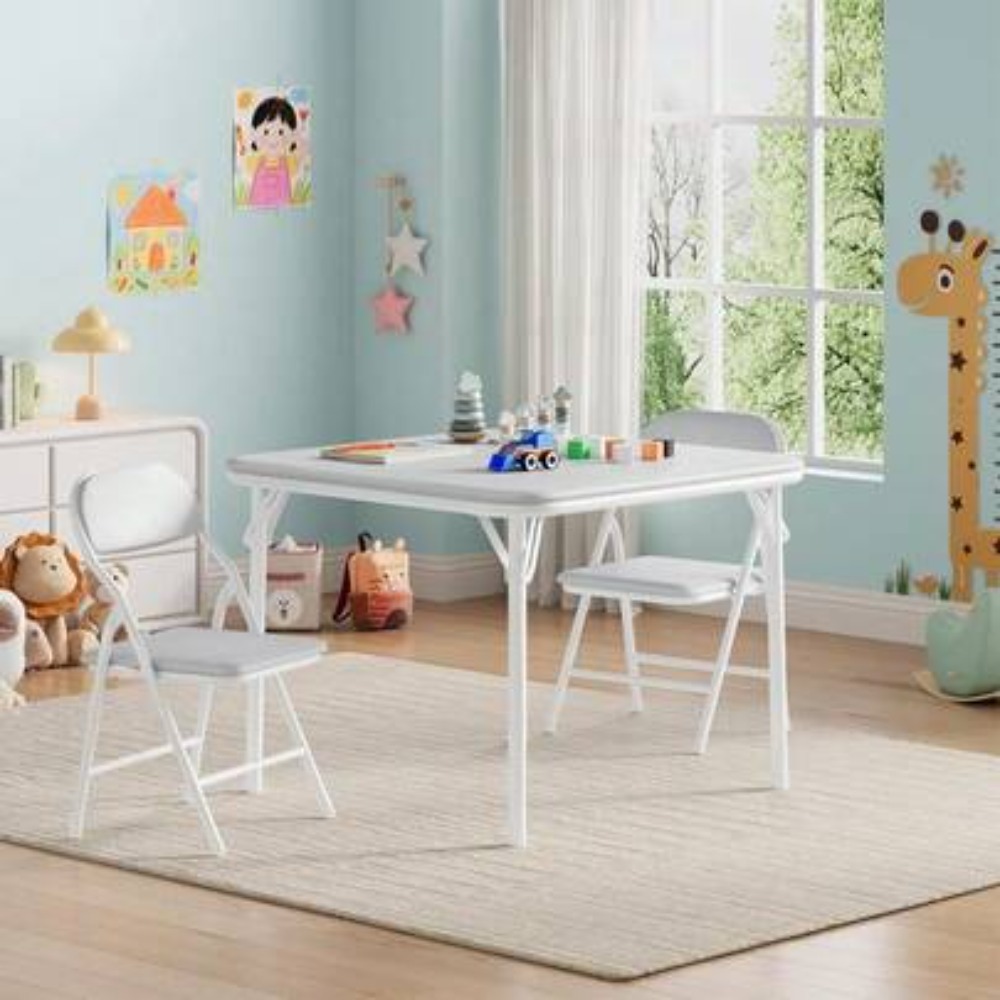 Folding Table and Chairs Set f - Kids Outdoor Dining Set recension och pris