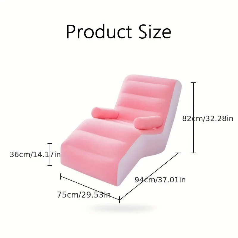 Inflatable Lazy Sofa Flocking  - Kids Outdoor Lounge recension och pris